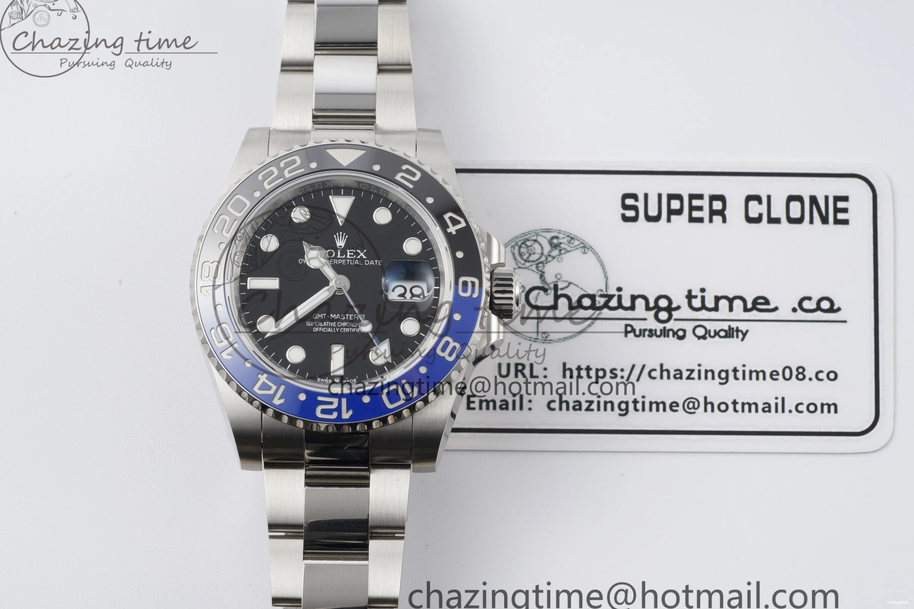 GMT KING 126710 CHS Edition K3285 SS Best 1:1 Oyster Master on II Factory 904L BLNR Bracelet 0402
